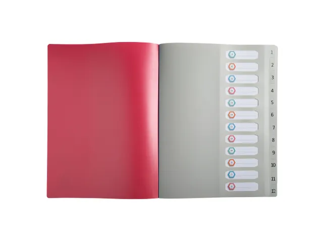 Trieur polypropylène recyclé 12 compartiments Maïa - Couleurs assor