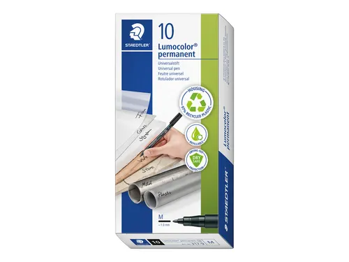 Viltstift Staedtler OHP Lumocolor 317 Medium 1.0mm Zwart