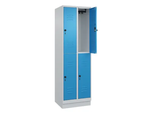 dubbeldekse locker,HxBxD 1950x600x500mm,2x2vak.,vak B 300mm