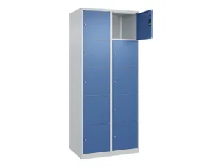 lockerkast,HxBxD 1850x800x500mm,2x5vakken,vak B 400mm,cil.-slot - 1