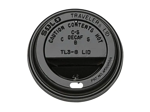 Bekerdeksel IEZZY Ø80mm zwart 100 stuks
