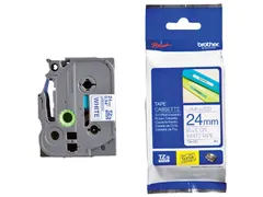 Labeltape Brother P-touch TZe-253 standaard 24mm blauw op wit