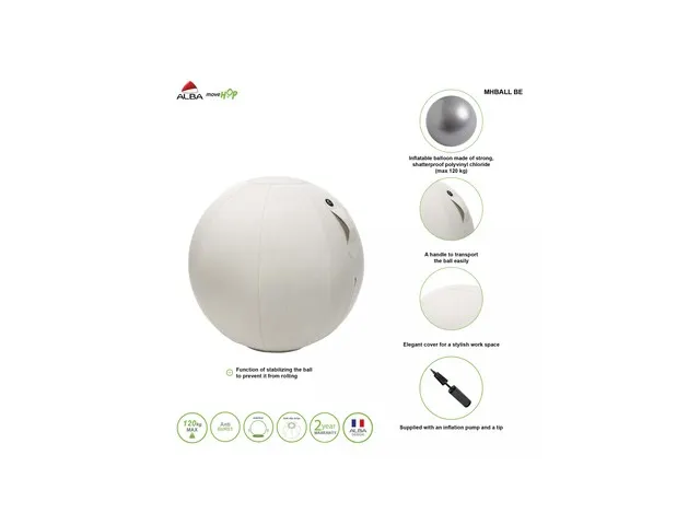 Ergoball ergonomische zitbal beige Ø 65 cm.