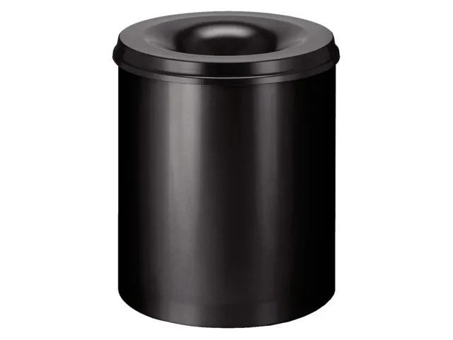 Papierbak met Vlamdover 80 liter 465mm x 54cm Zwart