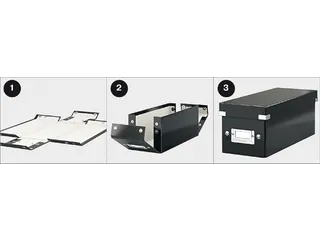 Opbergbox Leitz Click & Store 369x200x482mm Zwart 85% gerecycled karto - 3