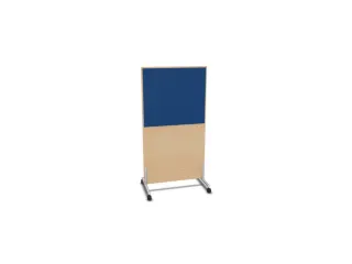 scheidingswand,HxB 1545x800mm,NE-esdoorn,BN6016-blauw - 1