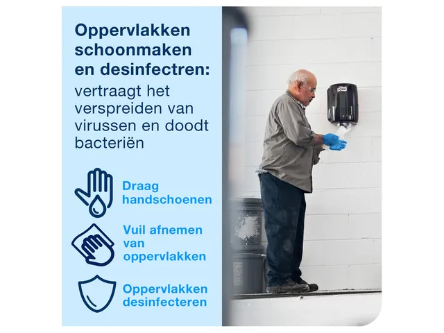 Reinigingsdoek Tork 530237 Heavy-Duty W1/2/3 multifunctioneel Blauw