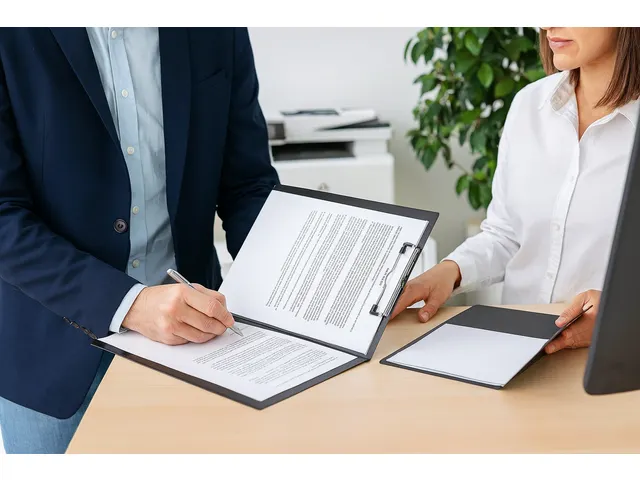 Klembordmap Quantore A4 staand PVC zwart met 100mm klem + penlus