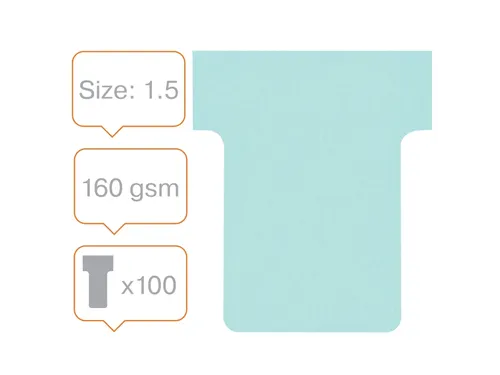 Planbord T-kaart Nobo nr 1.5 36mm blauw