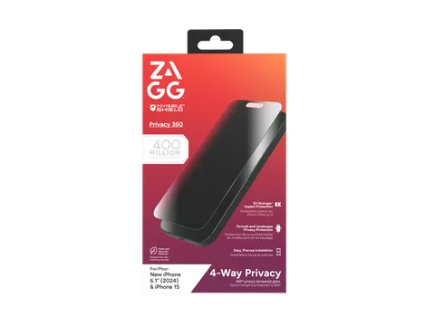 InvisibleShield Glass Elite Privacy 360, Apple, iPhone 16/iPhone 15, A