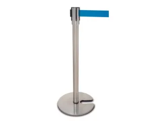 sjorbandsysteem m. 1riem(en) riem L 2.5m paal HxØ 890x63mm riem blauw - 1