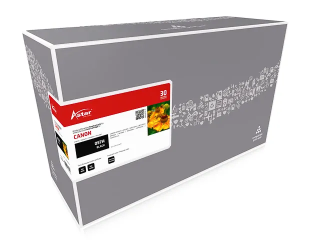 As20268 Astar Canon 057H Lbp Toner Zwart Hc Rebuilt 10.000 Pagina's