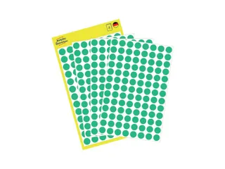 Etiket Avery Zweckform 3012 Rond Ø8mm Groen 416 Stuks - 1