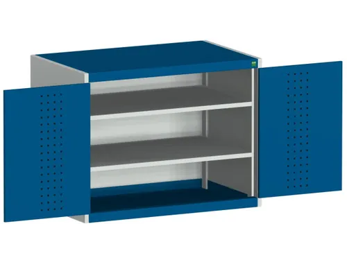 kast met geperforeerde platen,HxBxD 800x1050x525mm,2xStalen bodem