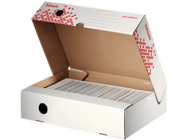 Archiefdoos Speedbox brede opening 80mm Wit