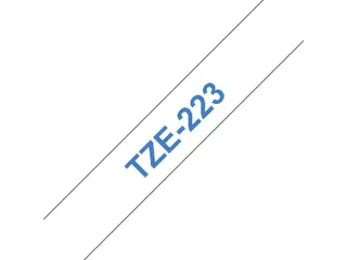 Labeltape Brother P-touch TZe-223 standaard 9mm blauw op wit - 2