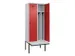 locker met bank,voor scheiding van kleding,HxBxD 2120x800x815mm,2vak