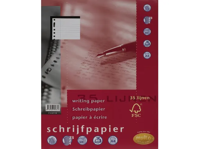 Interieur Multo 23 Perforations 100fls Ligné+marge