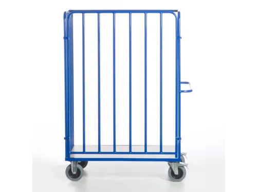 pakketwagen,draagverm. 600kg,laadvl. LxB 1200x770mm,houtetage,RAL5010