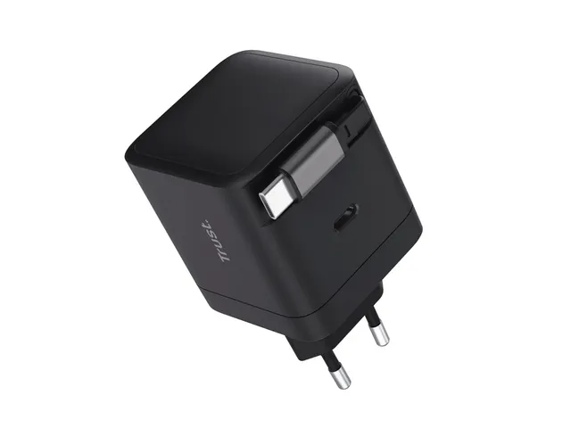 Trust Maxo Intrekbare USB-C-PD-oplader van 65W Zwart