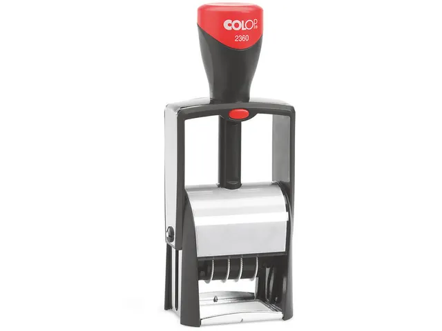 Woord-datumstempel Colop 2360 +bon 30x45 5regels zwart