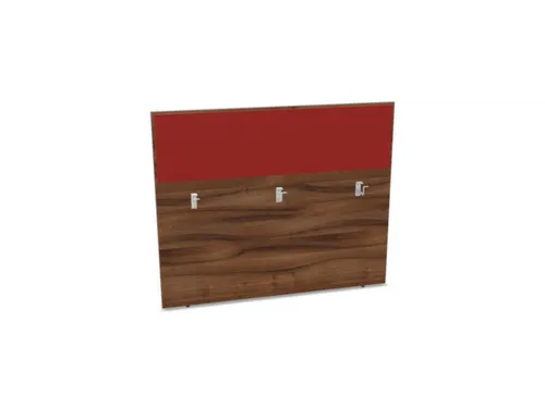 baliepaneel v. bureau aanbouw achter NP-tiepolo nut BN4011-rood 1400mm