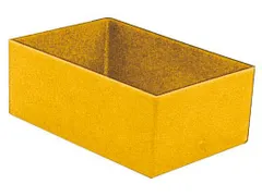 Bacs de rangement HxLxl 63x162x108mm jaune
