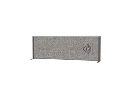 Akoestisch Bureauscherm MAULconnecto 160x50cm vrijstaand Antr/D.grijs