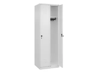 locker,HxBxD 1850x600x500mm,2vak,vak B 300mm,draaigrendel - 1