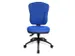 chaise de bureau pivotante,Mécan. synchrone,assise tissu bleu
