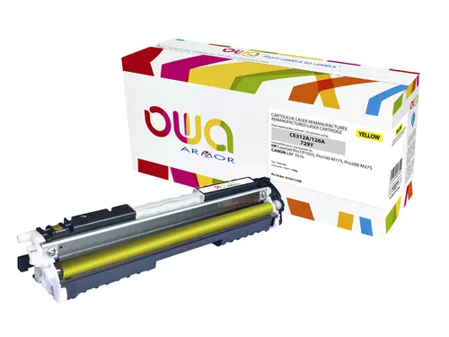 Tonercartridge OWA alternatief tbv HP CE312A geel