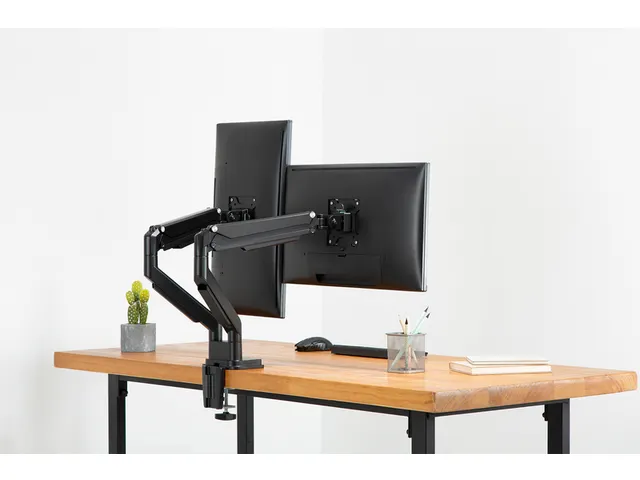 Monitorarm Digitus 2 Schermen met Gasveer en Klem