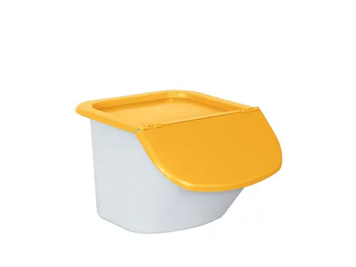 ingrediëntendispenser HxBxD 280x400x440mm 15l PP bak/deksel wit/oranj