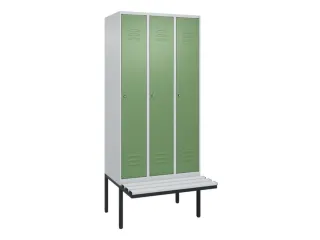 locker voor scheiding van kleding,HxBxD 2120x900x815mm,3vak - 1
