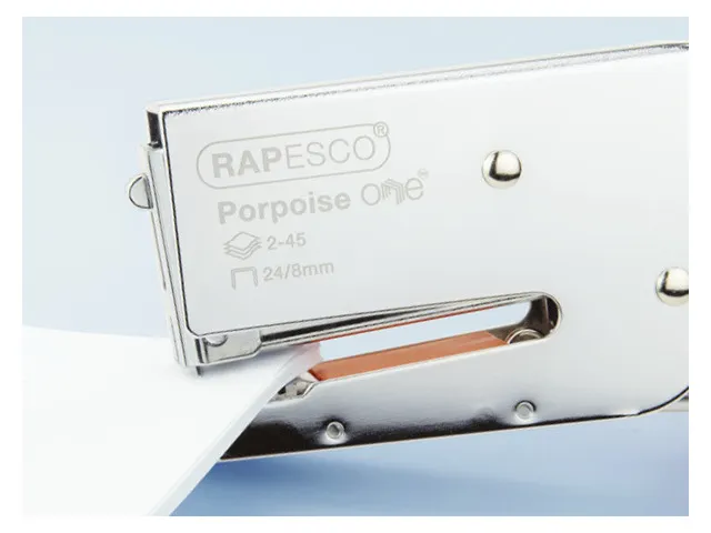 Agrafeuse Rapesco Porpoise chromée + accessoires