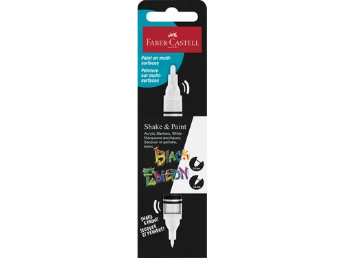 Acrylmarker Faber-Castell Black Edition Shake & Paint wit