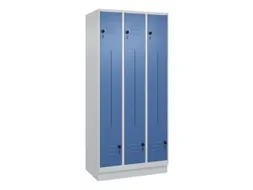 Z-garderobekast,HxBxD 1950x900x500mm,vak B 150/300mm,draaigrendel