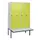 locker met bank,HxBxD 1950x1200x815mm,4vak,vak B 300mm,draaigrendel