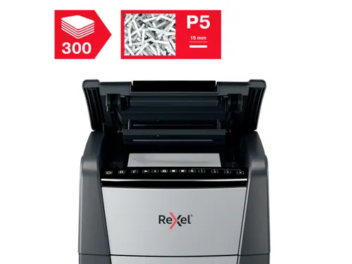 Papiervernietiger Rexel Optimum Auto+ 300M P-5 snippers 2x15mm