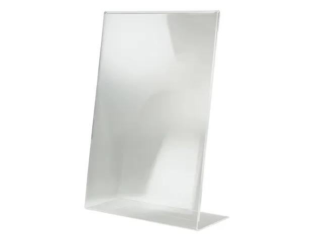 Tafelstandaard Sigel glashelder A3 schuin