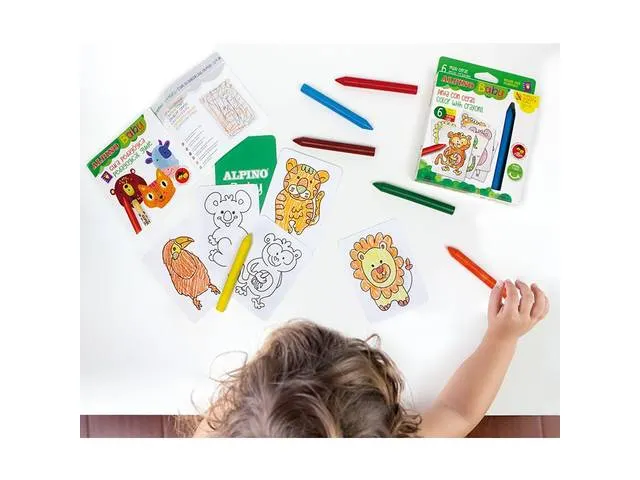 Baby waskrijtjes set van 6 stuks