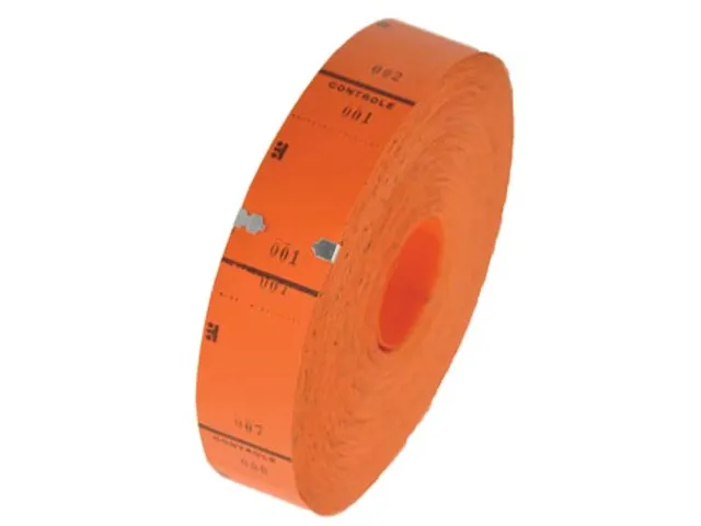 Ticketrol, 1000 tickets, oranje
