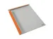 Klemplaat magnetisch PVC A4 oranje