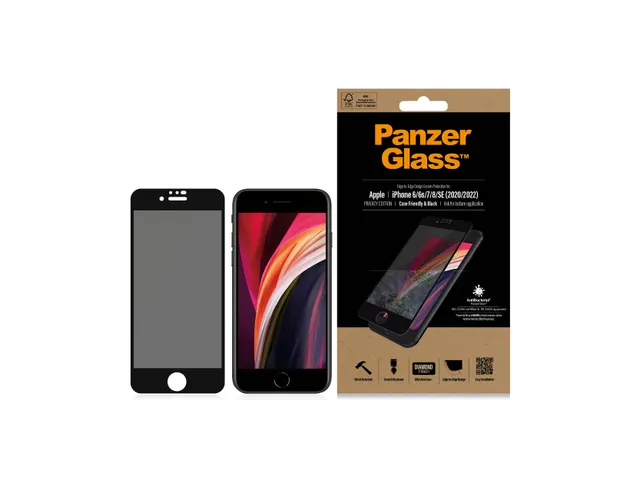 PanzerGlass Privacy Screen Protector iPhone SE (2020/2022) | 8 | 7