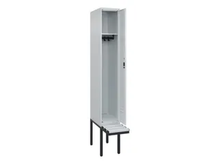 locker met bank,HxBxD 2120x300x815mm,1vak,vak B 300mm,cil.-slot - 2