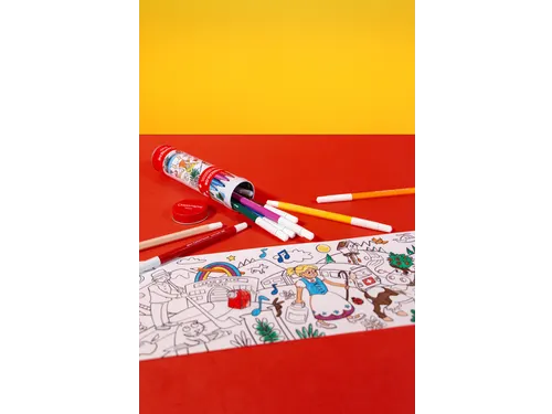 Viltstift Caran d'ache Swisscolor met poster koker à 10 kleuren