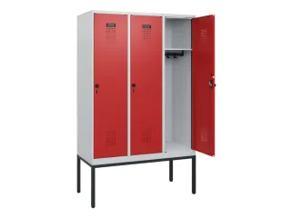 schoollocker,HxBxD 1950x1200x500mm,3vak,vak B 400mm,draaigrendel - 1