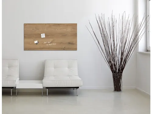 Glas/magneetbord Sigel Artverum 91X46 Natural Wood