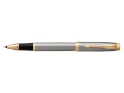 Rollerpen Parker IM Brushed metal GT Finish Fijn Zwarte inkt