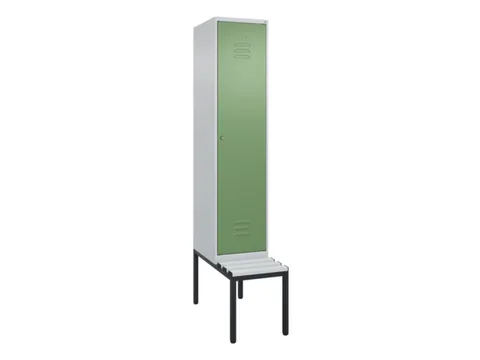 locker met bank,HxBxD 2120x400x815mm,1vak,vak B 400mm,cil.-slot
